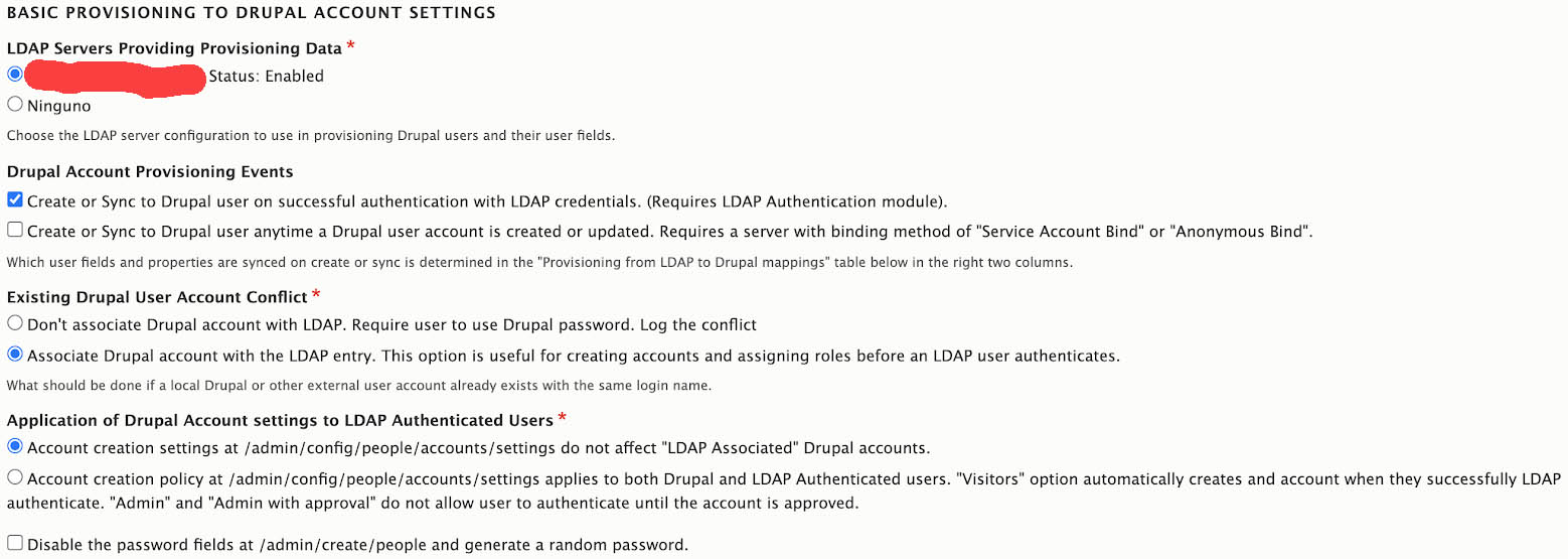 Basic provisioning